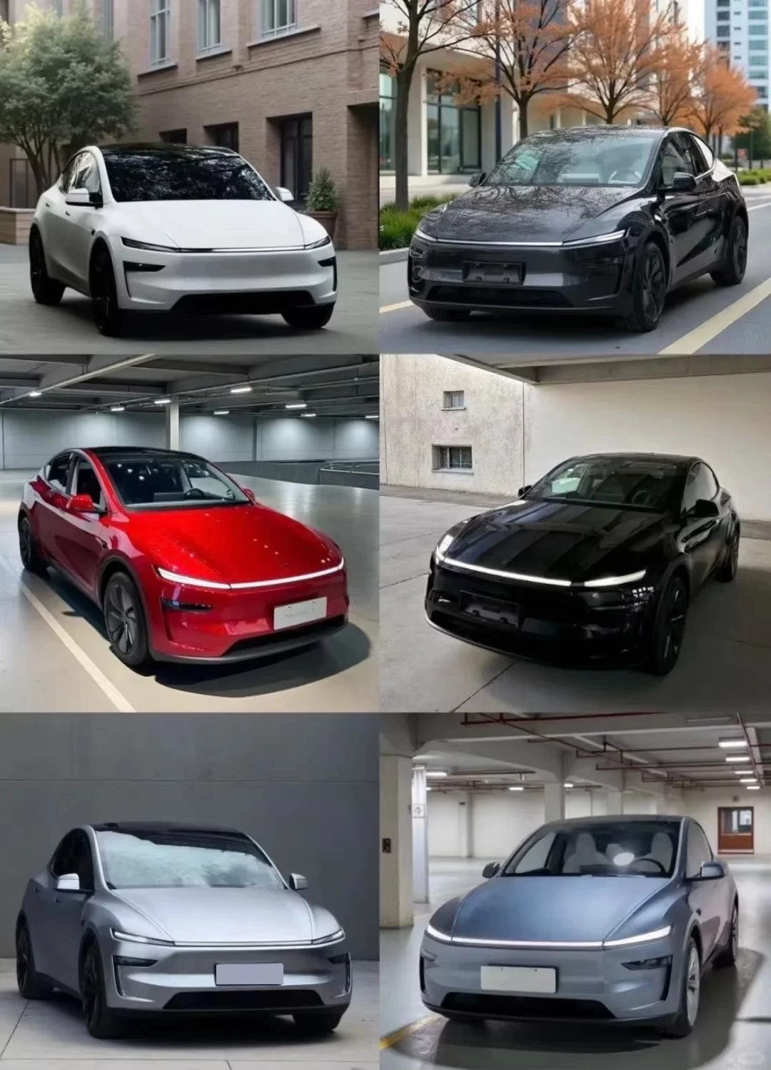 For Tesla Model Y 2017-2024 Juniper 2025-2026 DIY Glossy Powder Precut Body Color Change Paint Protection Wrap Film Accessories