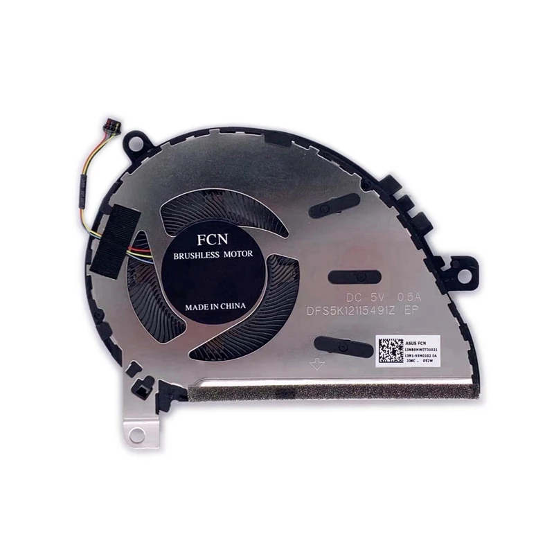 Laptop CPU Cooling Fan Cooler for ASUS ZenBook UX463F UX434 DFS5K12115491Z BAPA0705R5H 13NB0MW0T03011 13NB0MW0T01021 2020