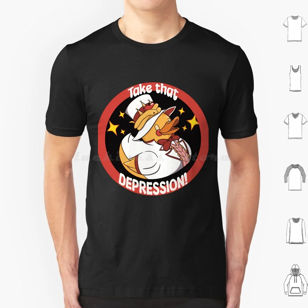 Lucifer Rubber Ducky T Shirt 6xl Cotton Cool Tee Rubber Duck Lucifer Take That Depression Depression Inspirational Alastor