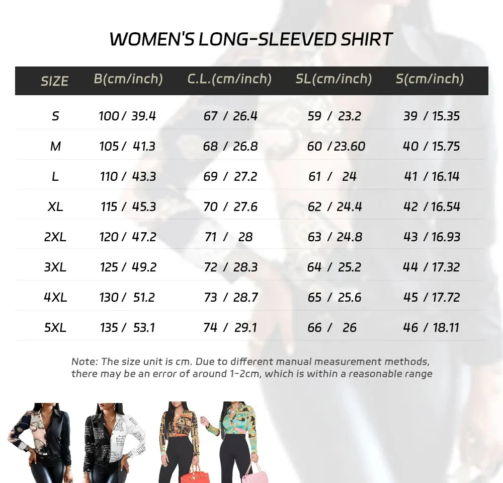 Blusa feminina solta de peito único com decote em v, camisa de mangas compridas, com impressão de emenda, elegante tricolor, casual outono