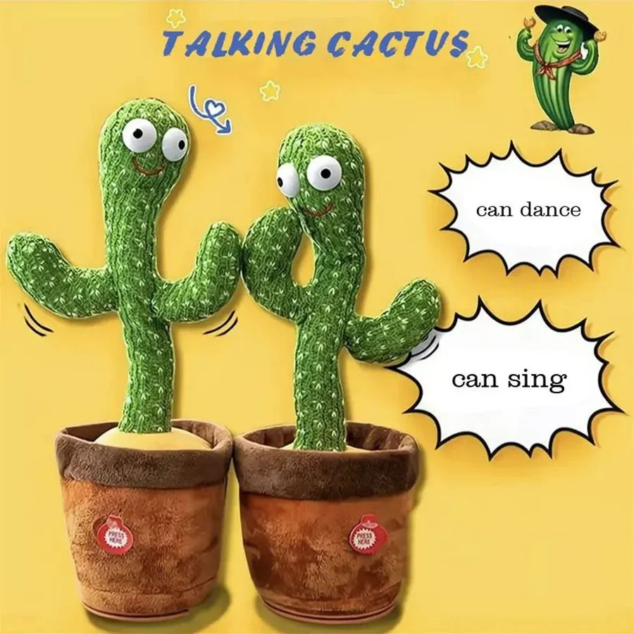 Dancing cactus Twist singing talking cactus toy interactive plush toy