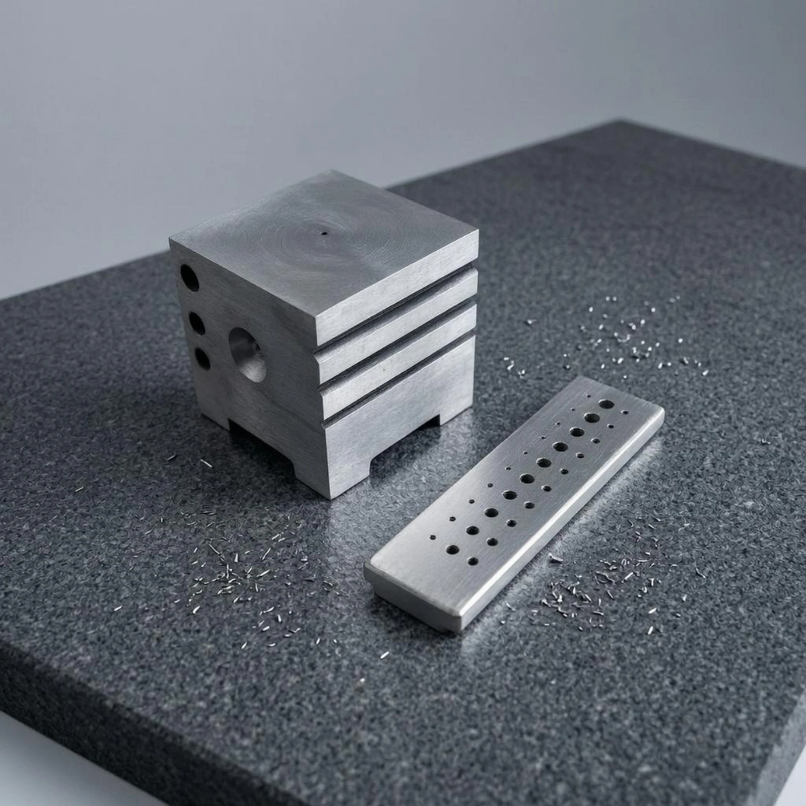 Steel Watch Repair Block Solid Metallic-Looking Finish Perforated Punch Plate Hardware Item Rounded Ends