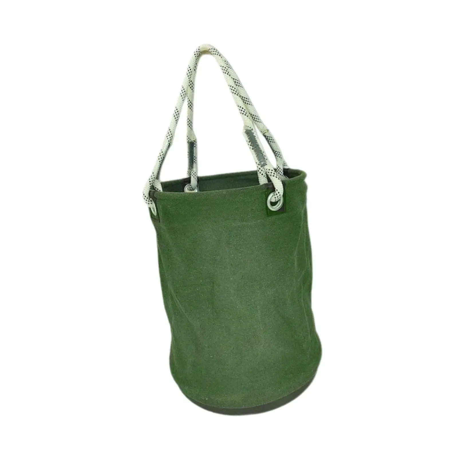 Canvas Bucket with PP Base Round Canvas Repair Kit Bag Foldable Space Saving Sturdy Multipurpose Professional Tool Organizer