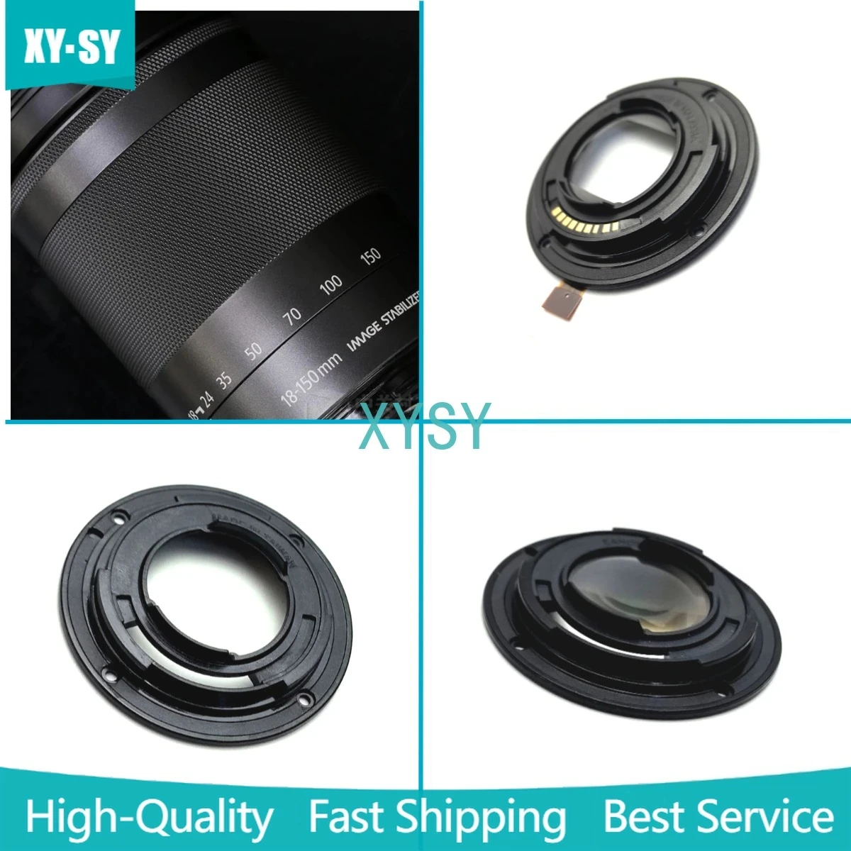 

New 18-150 mm Lens Bayonet Mount Ring with Rear Glass + Flex Cable for Canon EF-M 18-150mm 1:3.5-6.3 IS STM Camera Repair Part