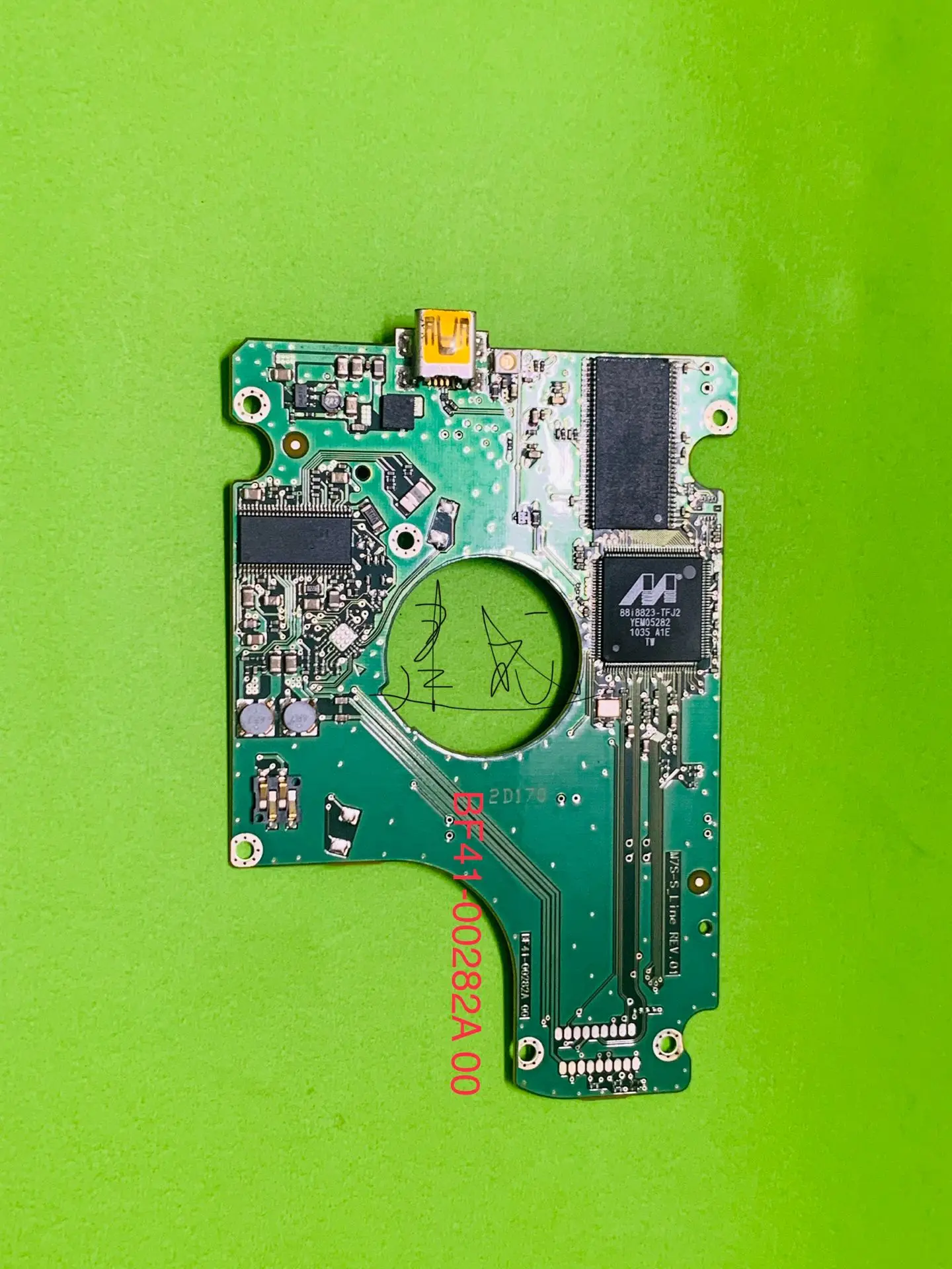 Samsung USB 2.0 hard disk PCB board BF41-00282A M7S-S LINE REV.01 is applicable to SA HM3221X, HM502JX