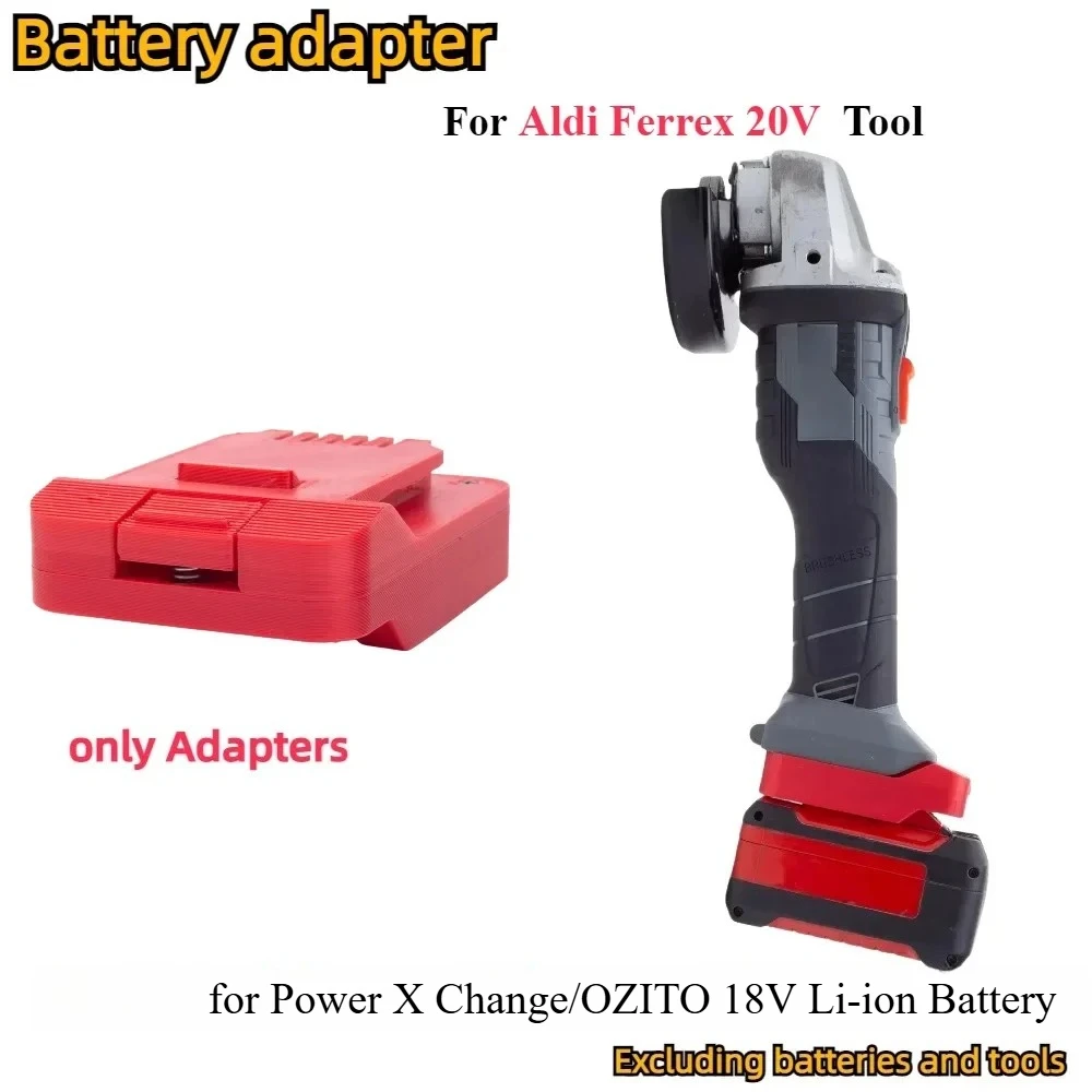 

For Power X Change/OZITO 18V Li-ion Battery Adapter TO Aldi FERREX 20V Cordless Power Tools Converter Accessory(Only Adapter)