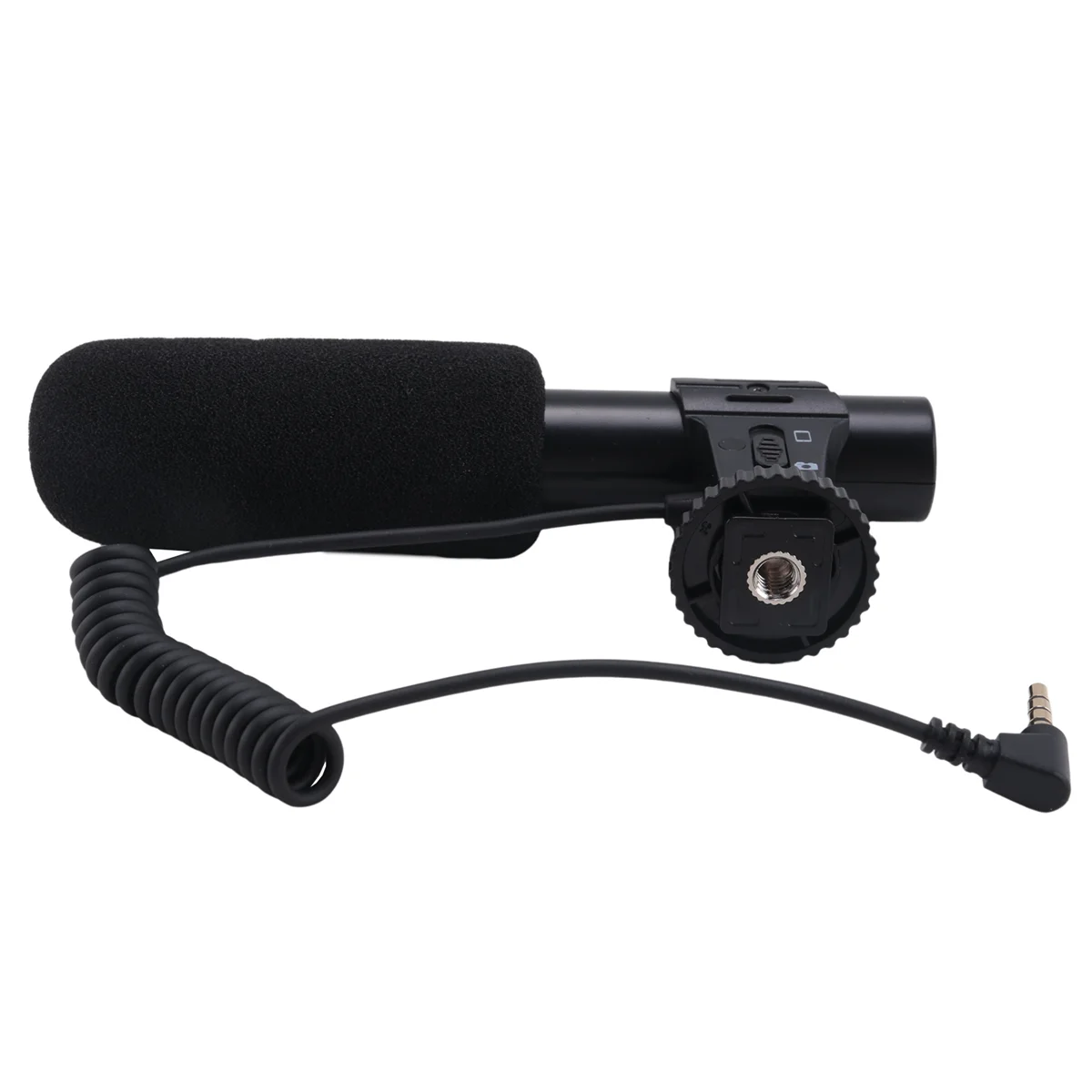 KATTO Updated 3.5mm HD Video Recording Microphone Smart Noise Reduction Interview Mic for Mobile Phone/SLR Camera