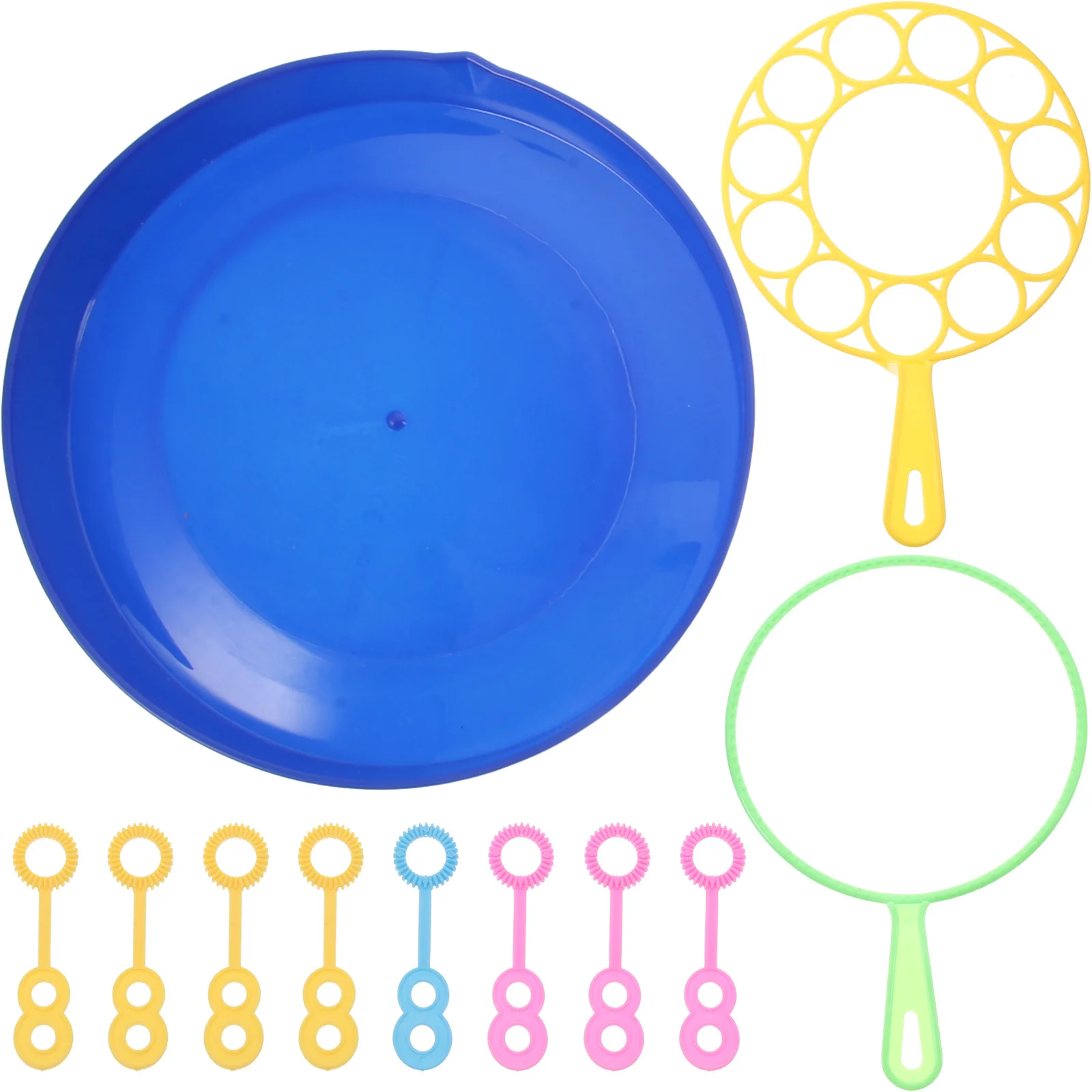 1 Juego de herramientas de burbujas, varitas de burbujas grandes, Material ABS duradero, fácil agarre, varios tamaños, diversión para fiestas al aire libre, juguete al aire libre para niños