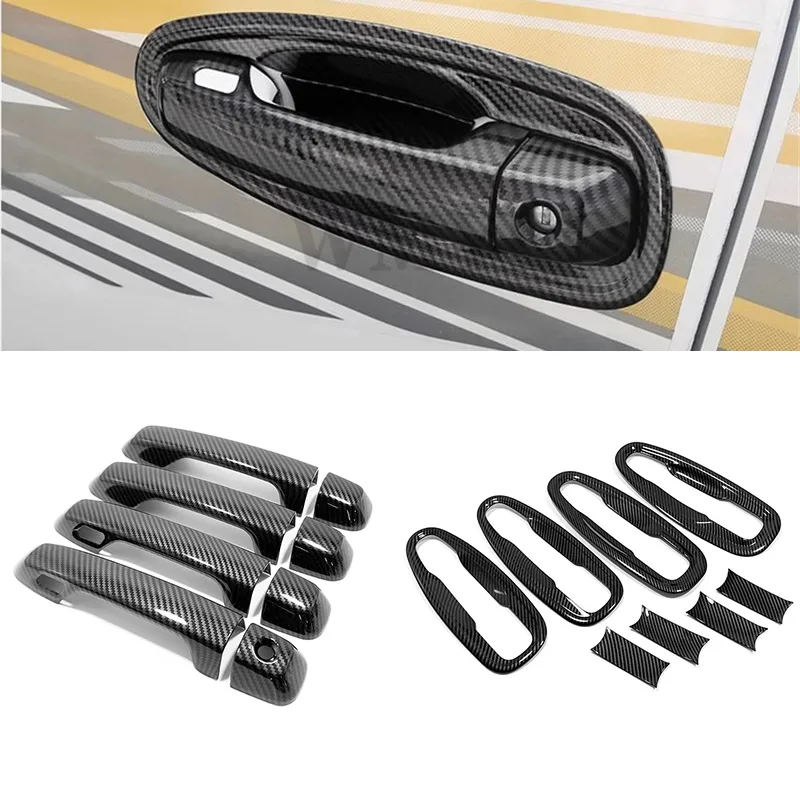 

Car Door Bowl Cover Handle Protector Trim Sticker Accessories For Toyota Land Cruiser 150 Prado LC150 FJ150 2010-2018