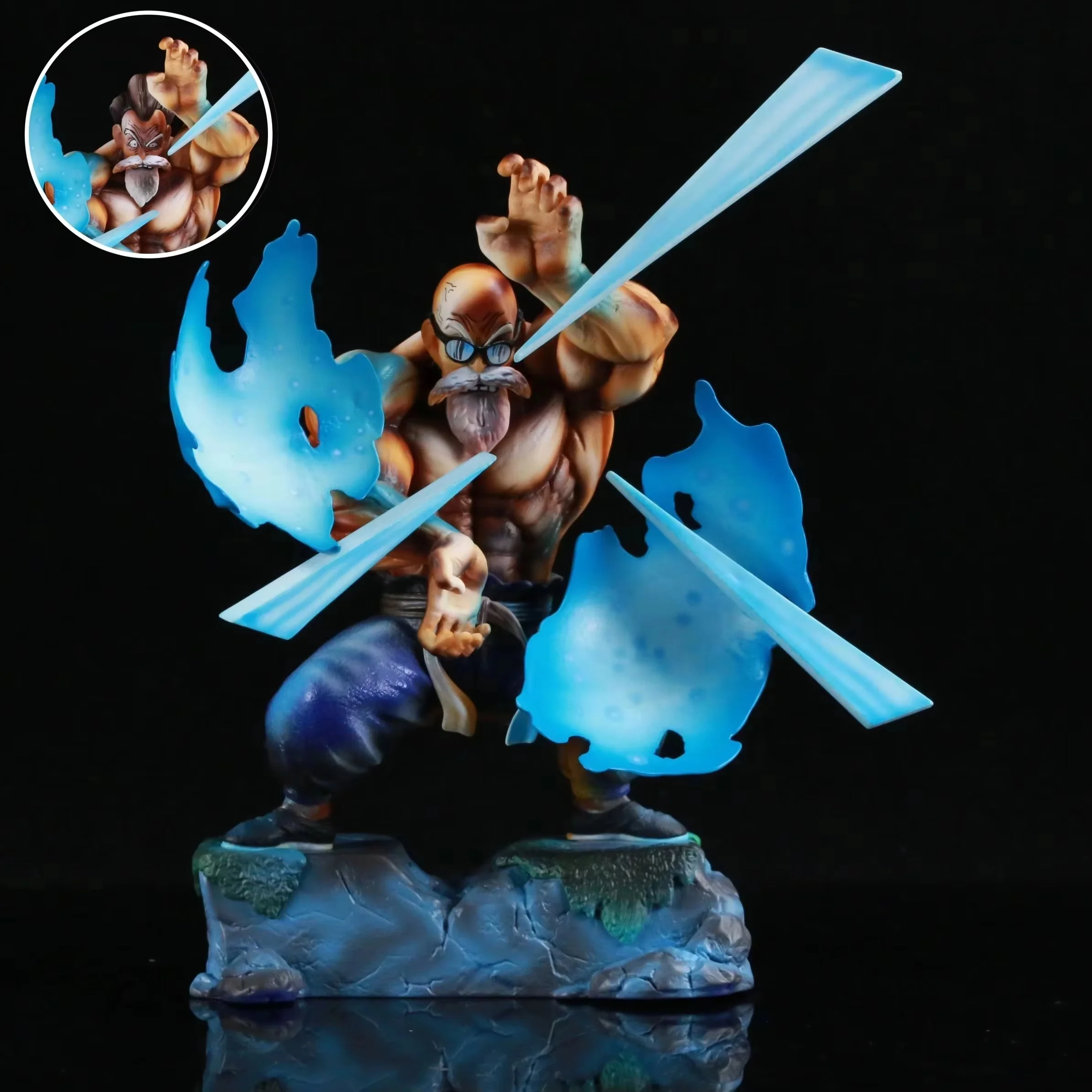 

Dragon Ball Kame Sennin Kamehameha 26cm Action Figure PVC Statue Anime Collection Model Toys Gifts Change Head