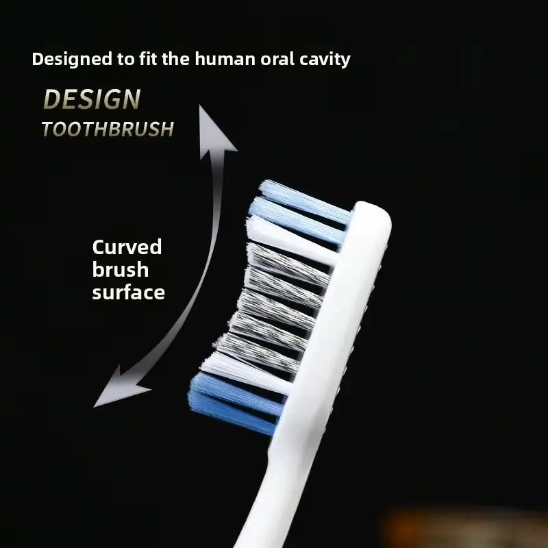 3 PCS Medium Hard Bristle Toothbrushes Spiral Bristles Anti-Slip Grip for Adults Travel & Home Use