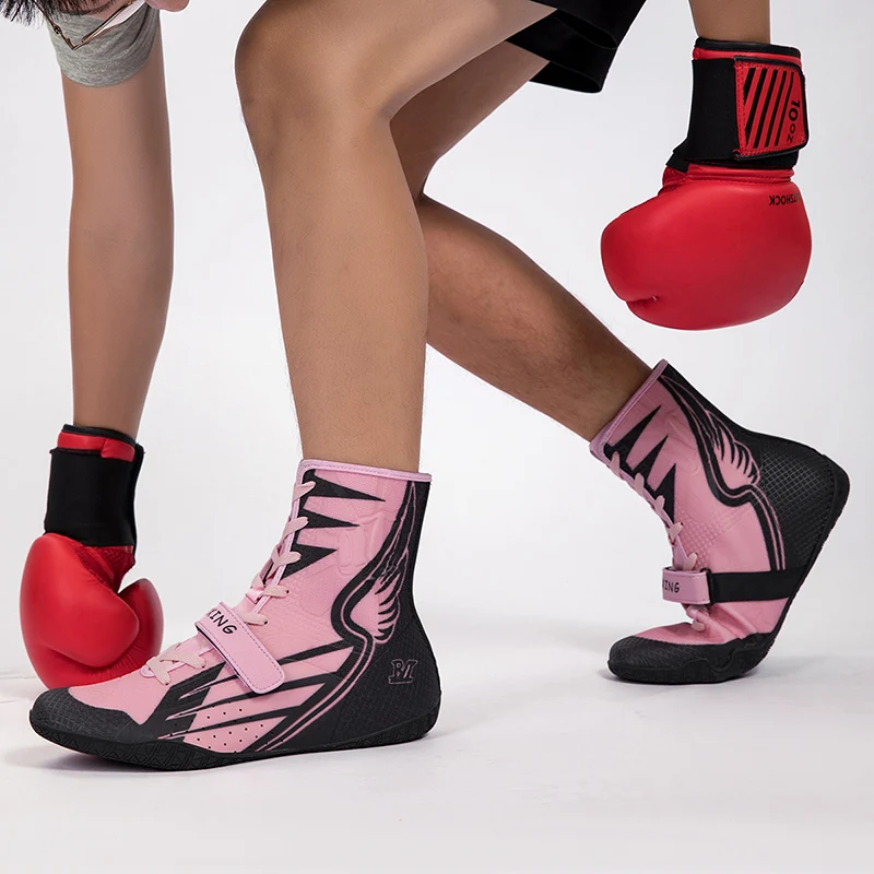 

New non-slip wear-resistant wrestling shoes unisex comfortable power boxing shoes professional competition training shoes