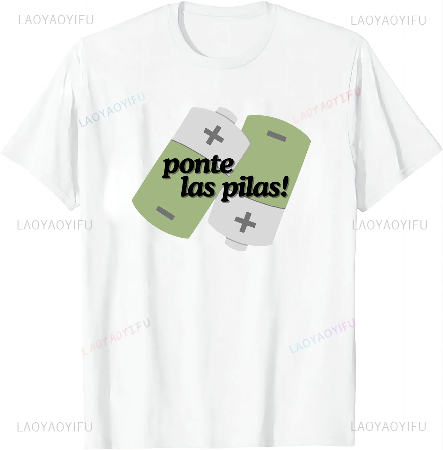 Ponerse Las Pilas Optimistic Install Battery Short Sleeve Tee Customizable Mens T Shirt Camiseta Hombre