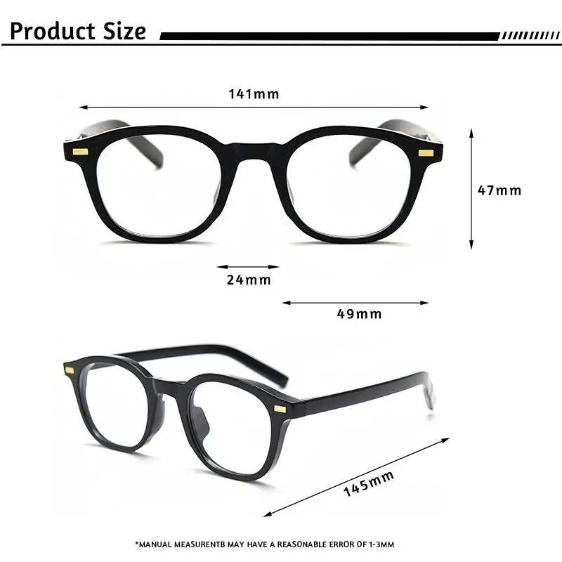 Caterside Vintage Quadratische Plain Glas Brille Männer Frauen TR90 Rahmen Hohe Qualität Brillen Transparente Linsen Business Anzug – Detail 1