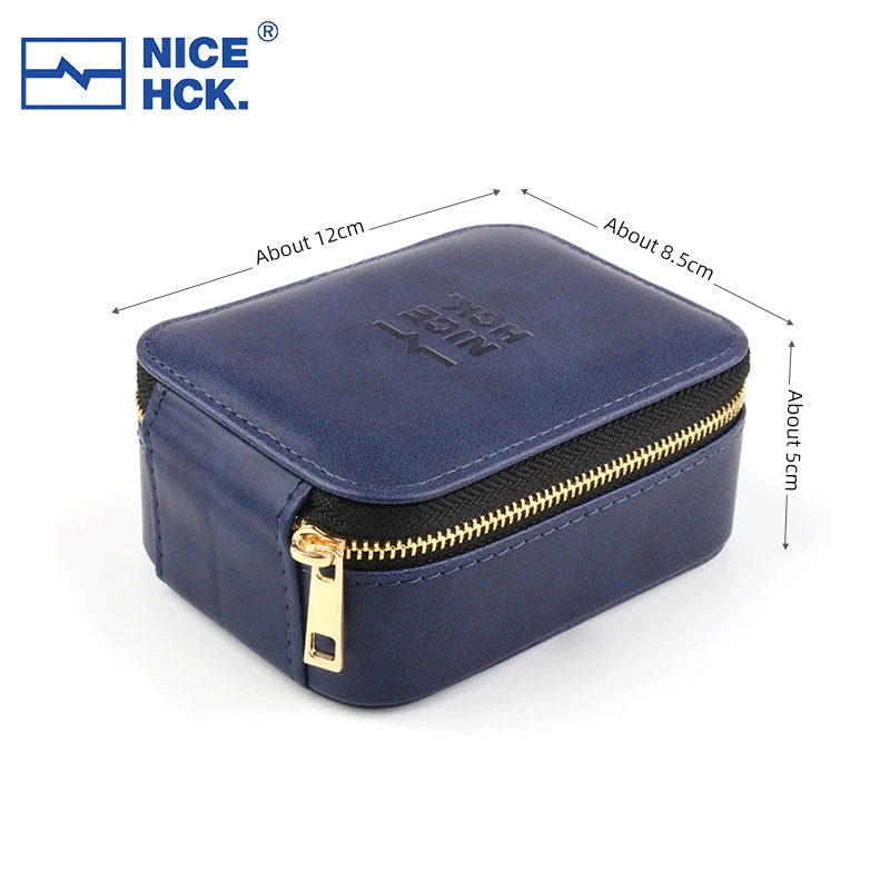 NICEHCK-Étui de rangement pour écouteurs avec fermeture éclair, boîte de protection des câbles de données, accessoires pour écouteurs, PU haut de gamme, grande capacité, Fourmix F1, MK4