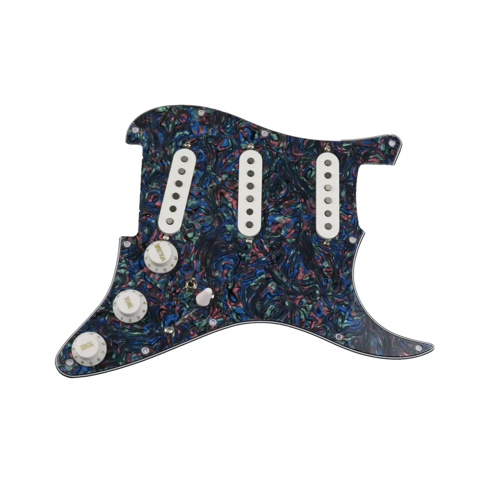 

Fully Loaded 7-Way Type Pickguard Harness for Electric Guitar Potent Combination for Unique Sound Exploration