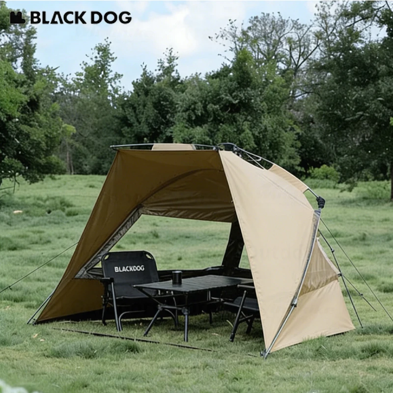 BLACKDOG Camping Canopy Tent 150D Oxford Sunscreen Automatic Tent Outdoor Beach Sun Shelter Fishing Shade Membrane Combo Set
