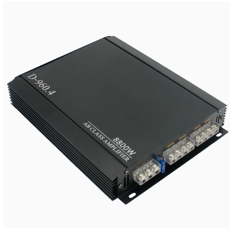 D-960.4 Car Amplifier 4-Channel 12V Car Power Amplifier Digital Stereo Surround Passive Subwoofer Audio Player Max 8800W