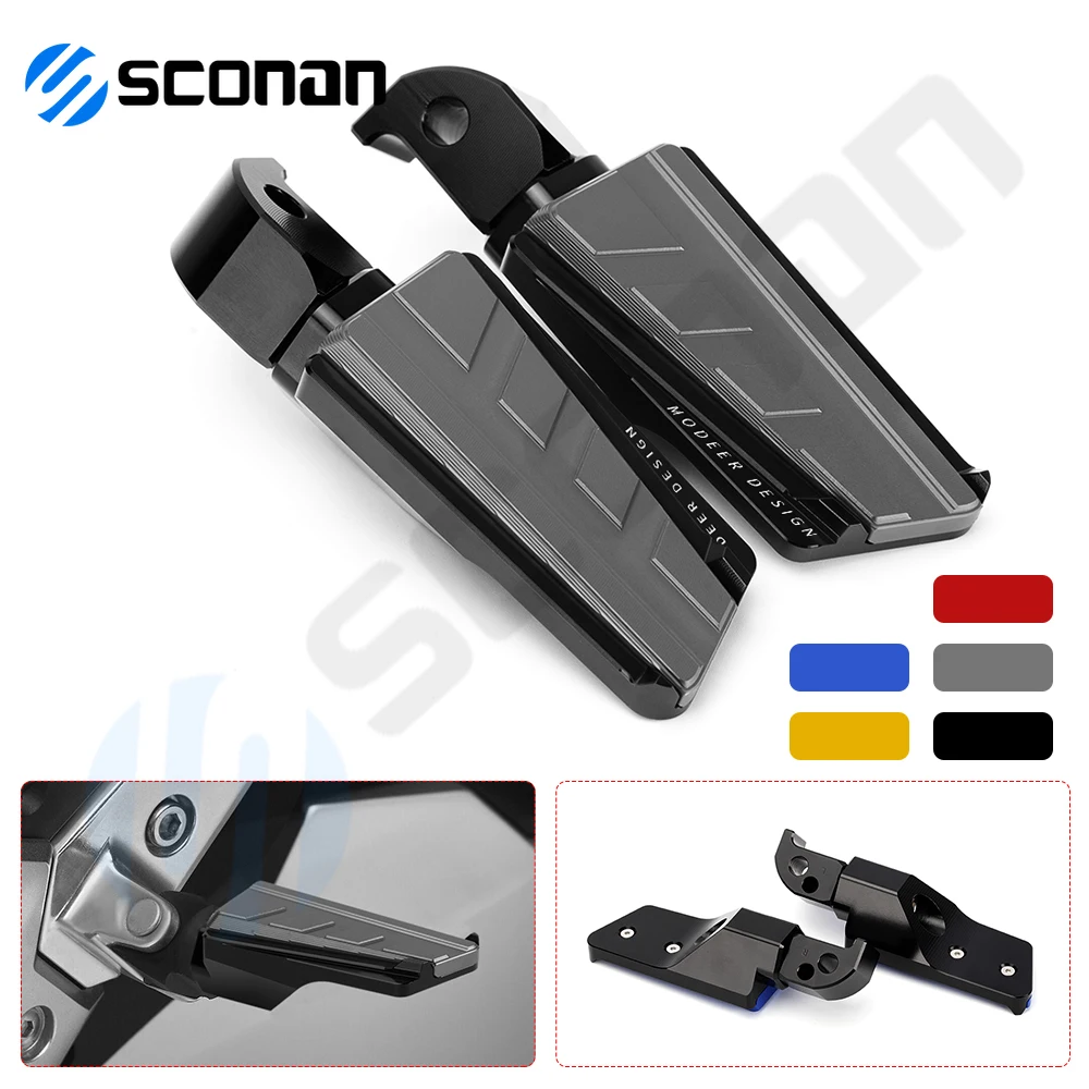 

Motorcycle Accessories CNC Rear Foot Pegs Rests Passenger Footrests For Yamaha Tmax 560 T-MAX560 T MAX560 TECHMAX ALL YEAR