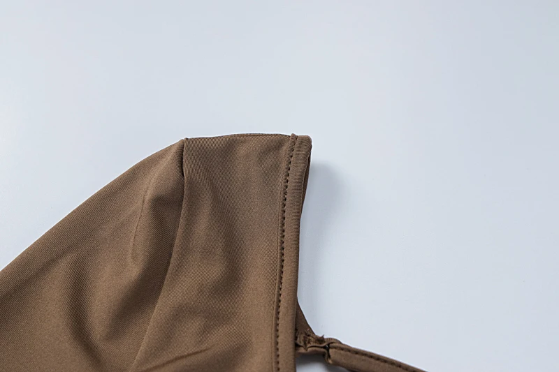 Hugcitar Lange Ärmel, rückenfrei, solide Schnürung, sexy, schlank, dünn, Overall, 2024, Herbst, Damenmode, Y2K, Streetwear, Party, Club, Rompe – Detail 11