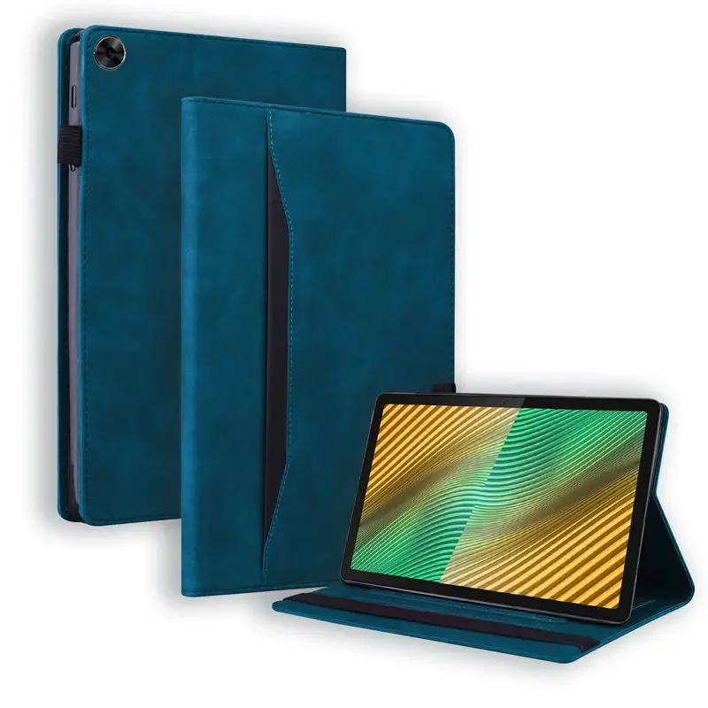 Carteira de negócios funda para realme pad (2021) 10.4 "tablet caso rmp2102 rmp2103 flip suporte capa protetora macio tpu volta coque