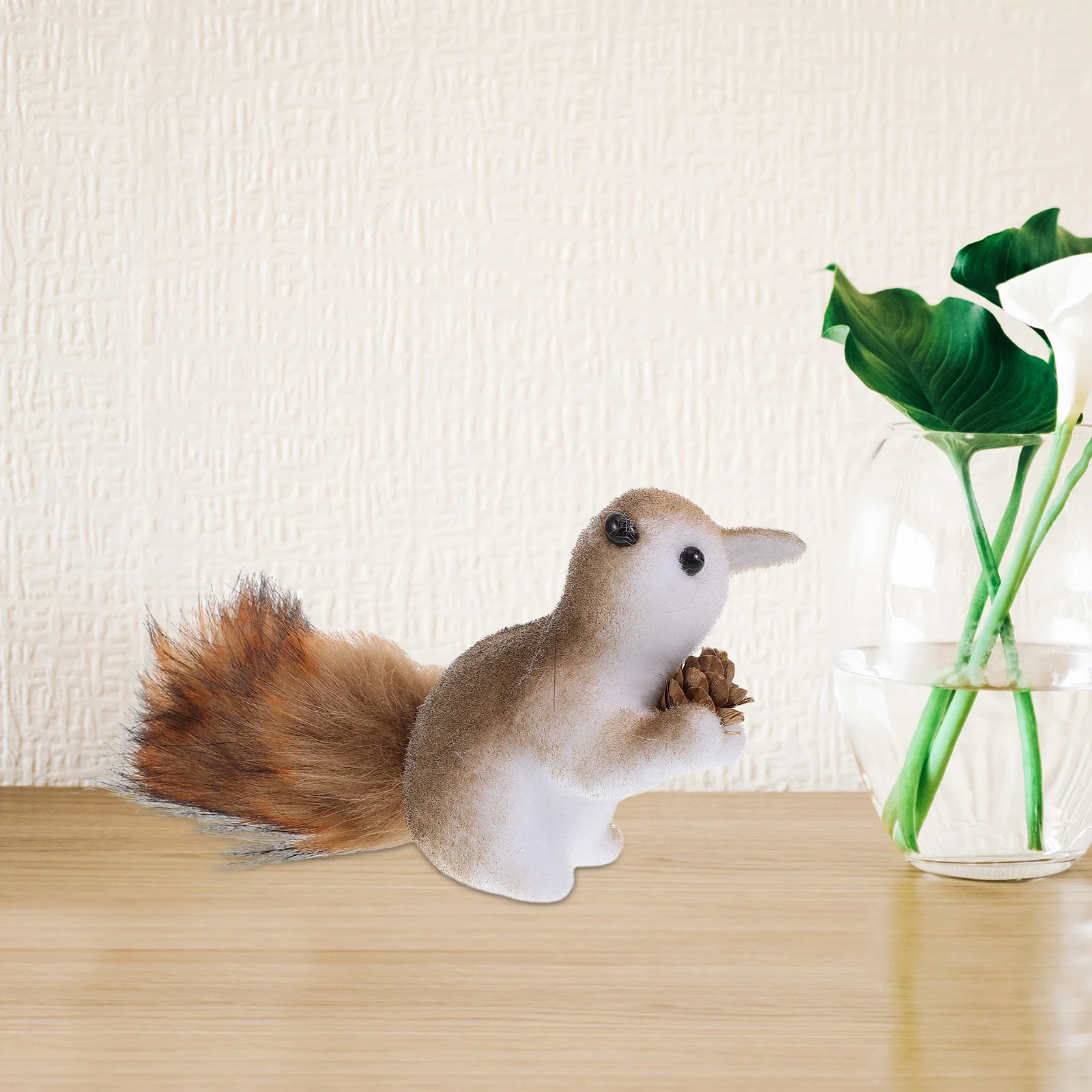 Decoración de ardilla, adorno de Animal, bonitos colgantes, decoraciones, esculturas colgantes de maceta, resina para el hogar