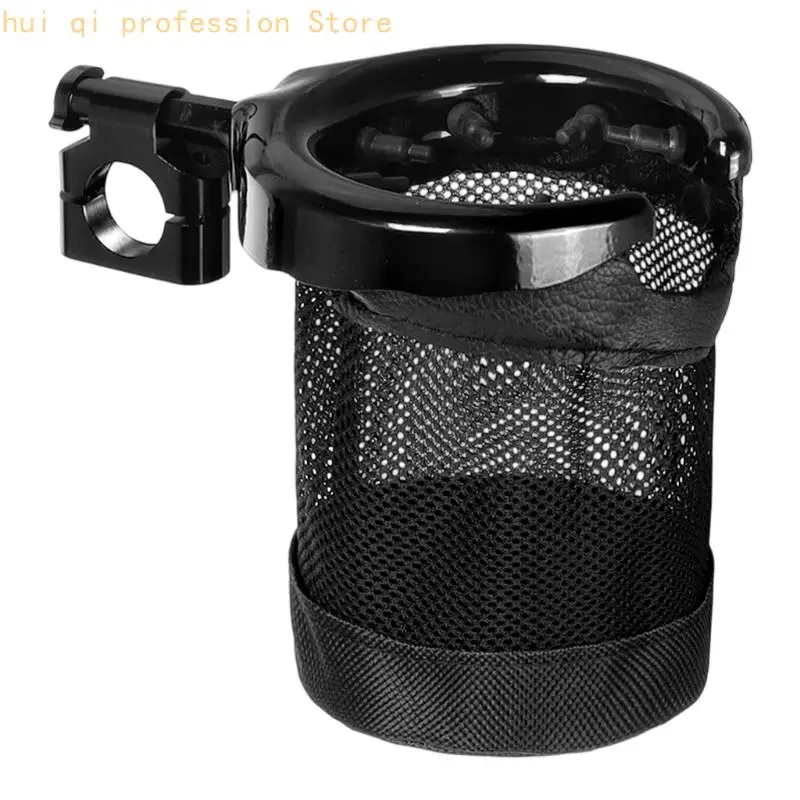 Motorrad-Flaschenhaltertasche mit 22-mm-Lenkerklemme, Mesh-Bechertasche für Pendler, tägliche Reisen und Roadtrip-Meilen H8WE – Detail 5