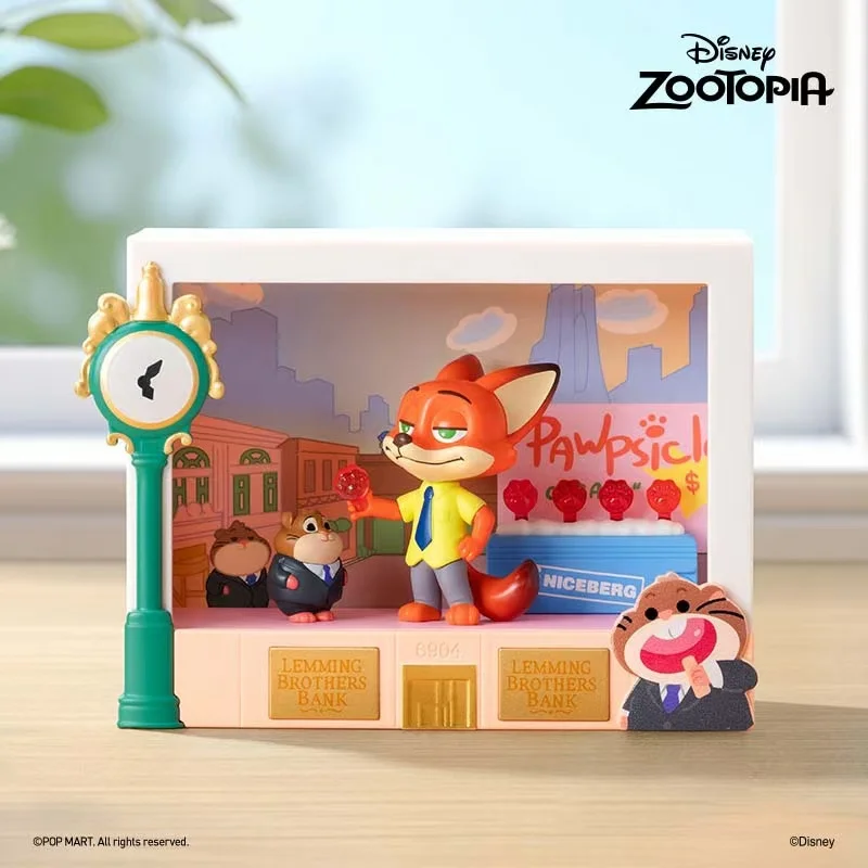 Caja ciega de la serie Zootopia Highlights de Disney, figura de modelo encantador, figura de juguete de Anime, colección de adornos de escritorio, regalo de cumpleaños