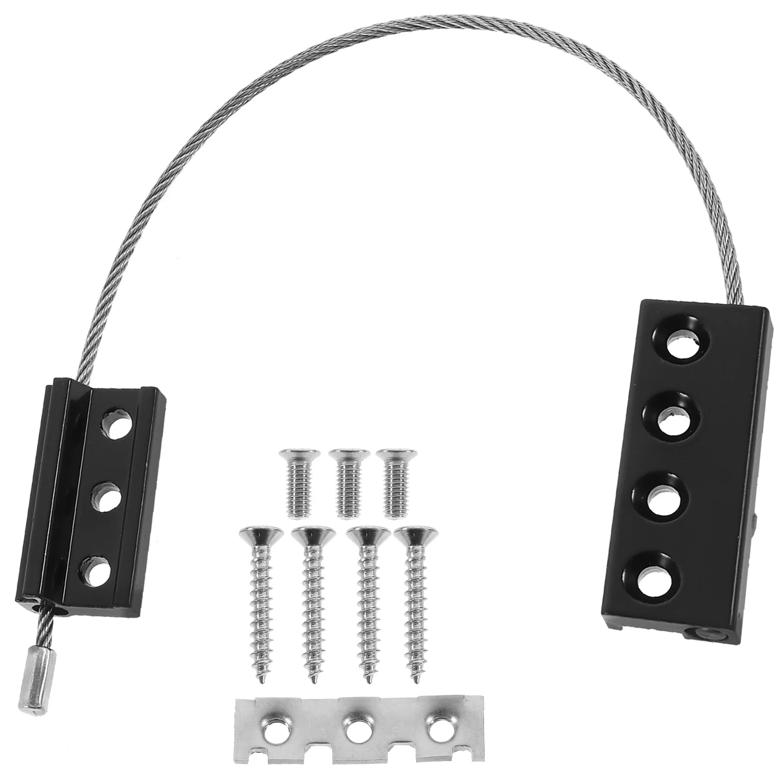 3Pcs Safety Cable Window Lock Durable 304 Stainless Steel Window Restrictor Locks Protection Safety Cable