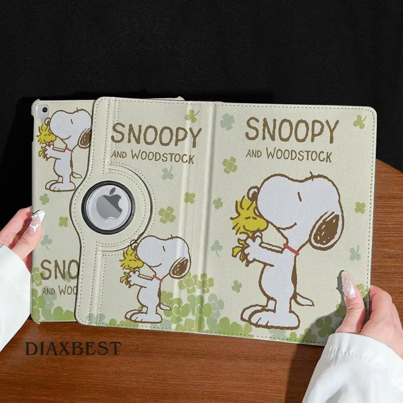 حافظة جلدية دوارة 360 درجة ipad11 غلاف مسطح Pro جديد سنوبي كارتون الرسوم المتحركة 7/8/9th الجيل MINI6 غطاء الوجه بالجملة #3