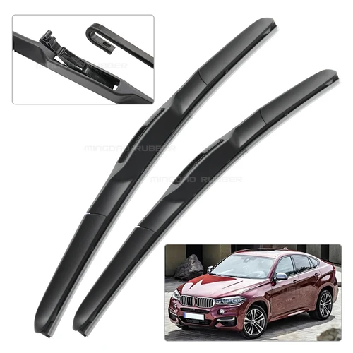 Imagen 2 del producto CREATROAD limpiaparabrisas delantero para BMW X6 F16 2014-2017 2015 2016 limpiaparabrisas cepillo de ventana 24 ""+ 20""