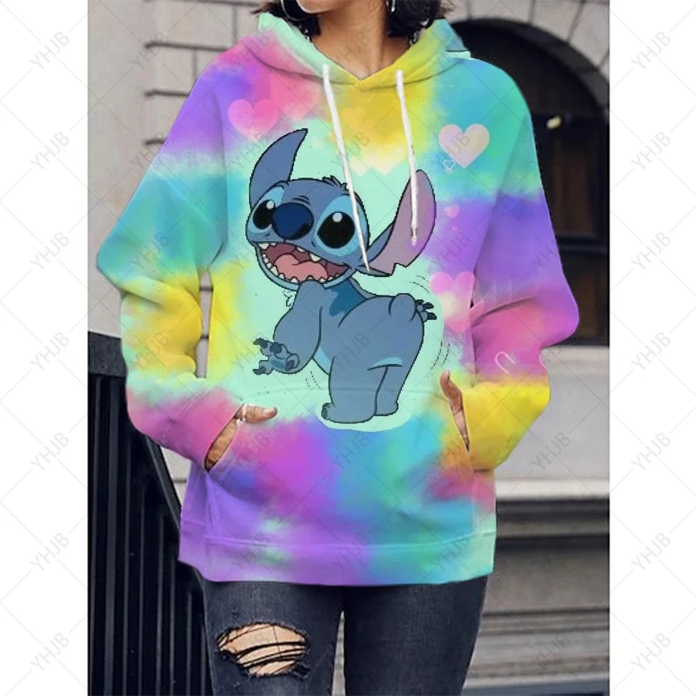 Disney-Pull unisexe Moletom pour femme avec capuche, pull unisexe, mode Harajuku