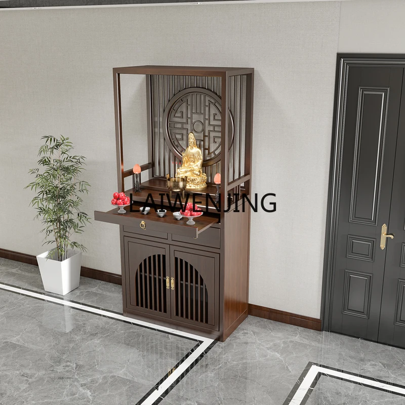 

MJY буддийский стол с блеском, новый китайский блестящий шкаф из цельного дерева, стол для данина, стол Бога богатства, шкаф Будды