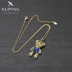 Xuping Jewelry Fashion Charm Lovely  Animal Light Gold Color Crystal Pendant Necklace for Women Girl Gift X000644302