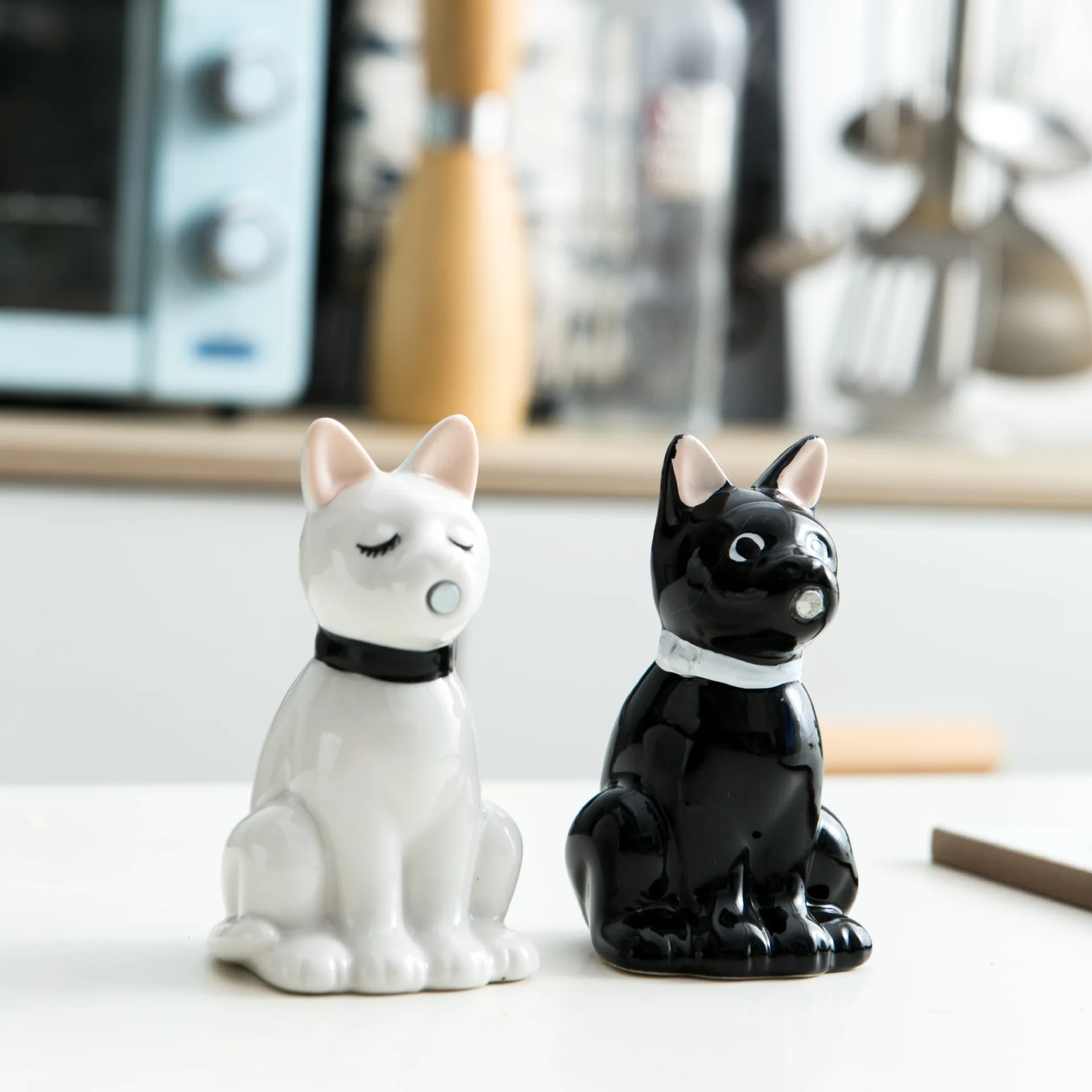 2 шт./компл., мультяшная керамическая бутылка для перца, милый кот, бутылка для приправ, солонка для специй, принадлежности для украшения дома и кухни