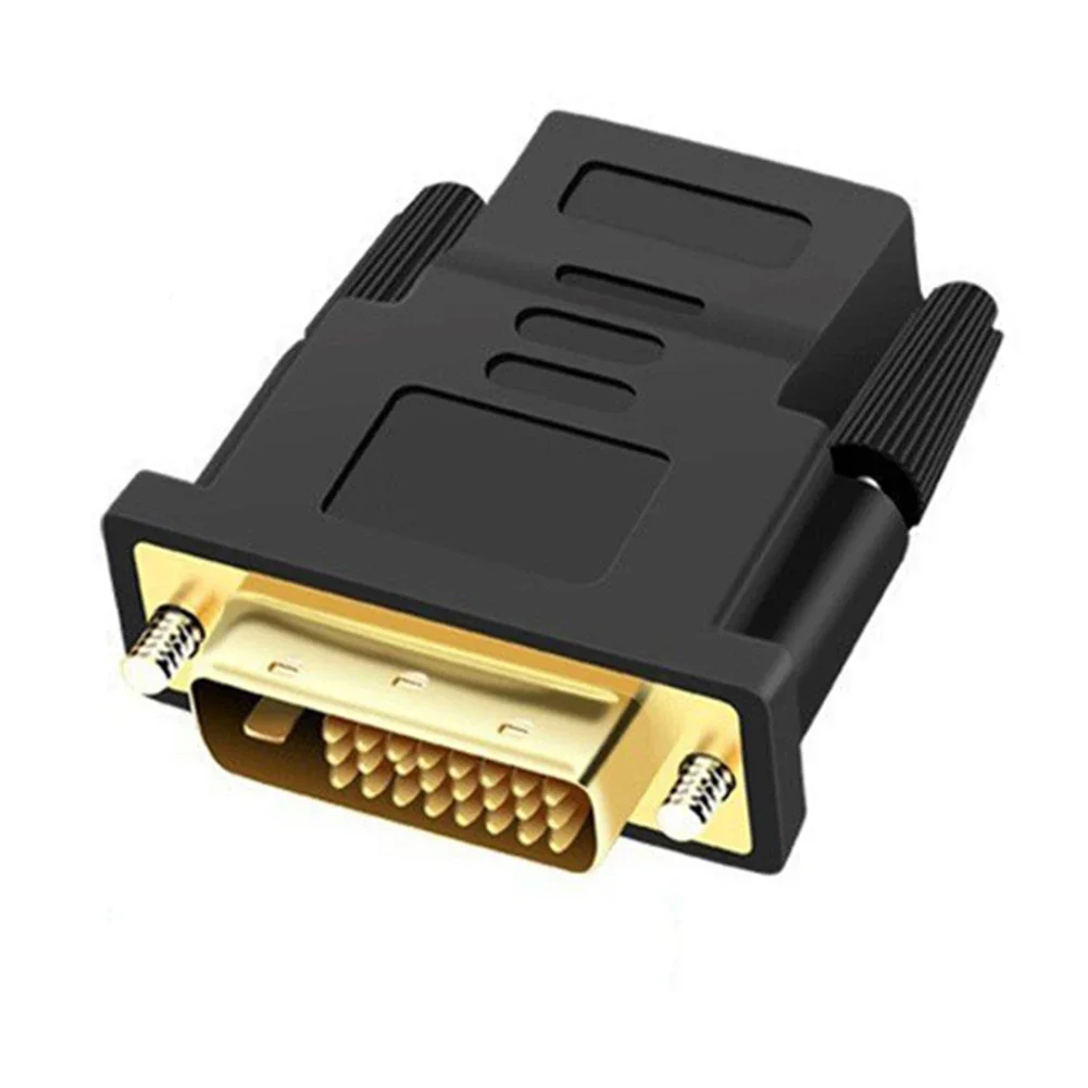 24k Gold Plated DVI To HDMI-compatible Adapter For HDTV Male To Female Adapter DVI Converter For PC TV Box