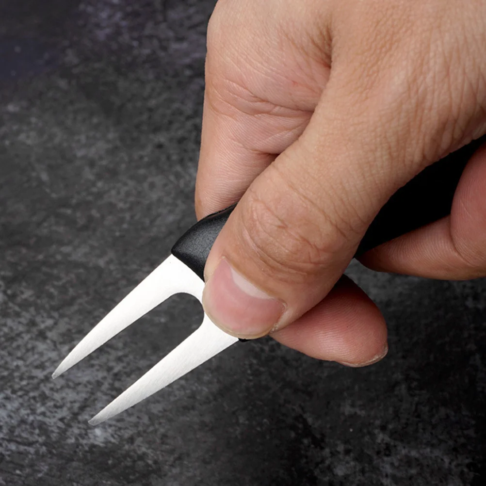 

Folding Fork Divot Tool Stainless Steel Construction for Course Club Training Tool Repairing Putting Green Surface