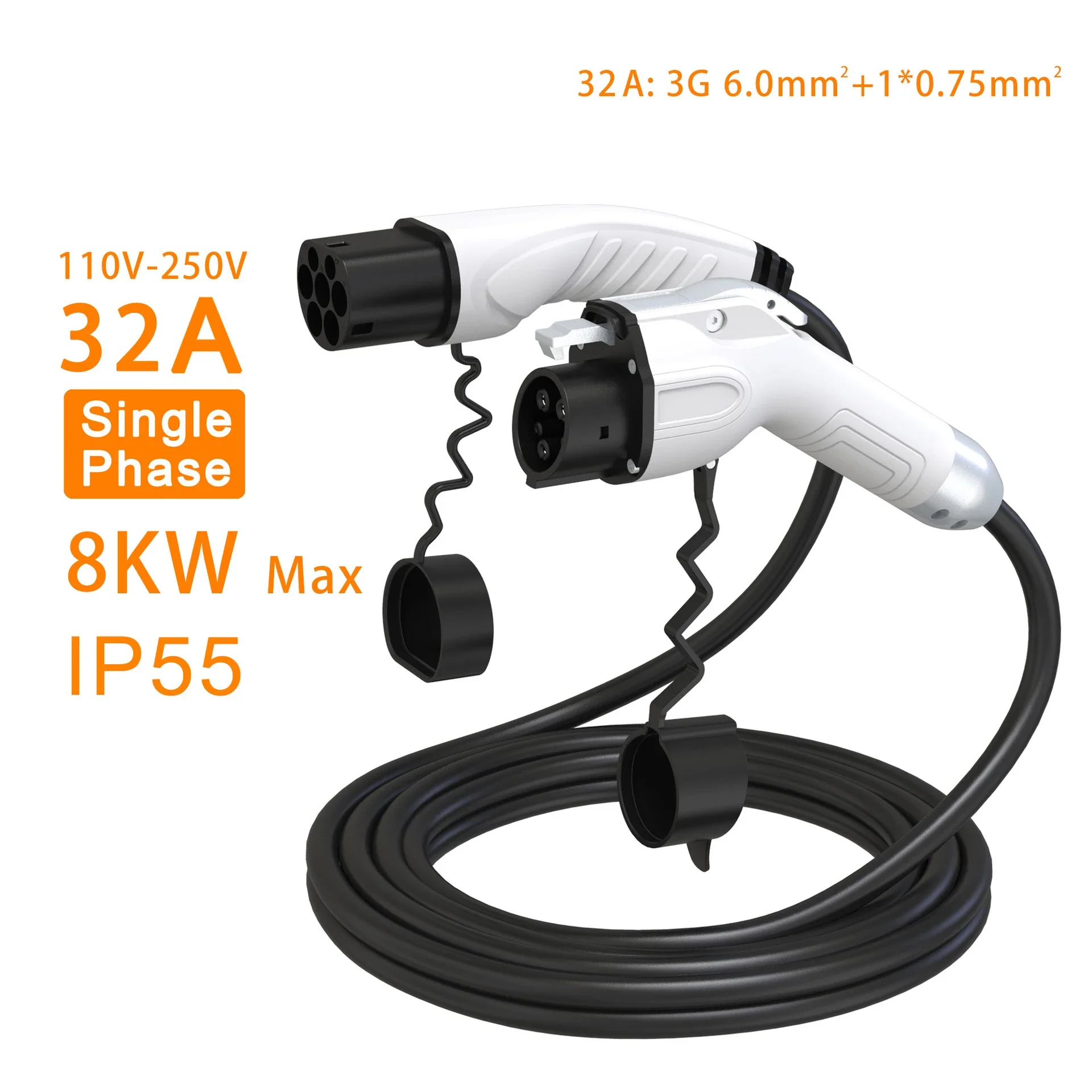 Electric Car Charging Pile European Standard to American Standard Extension Line Type2 to J1772 Type1 Hong Kong Leaf