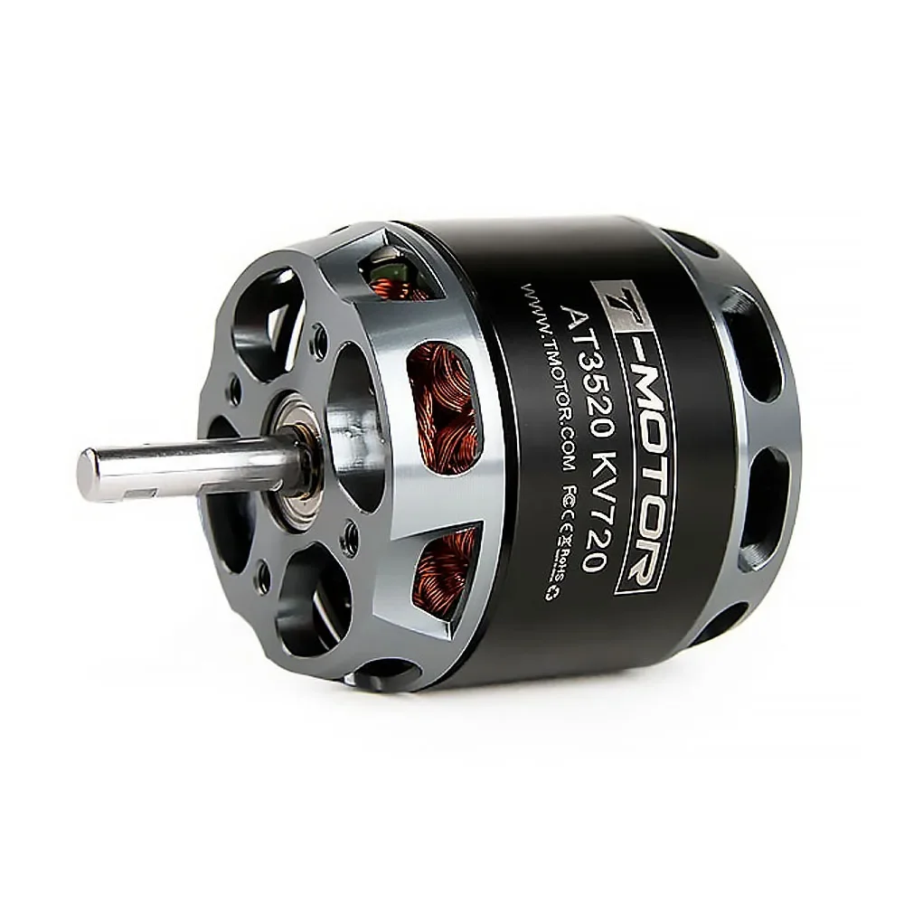 T-MOTOR AT3520 Long Shaft KV550 KV720 KV850 Brushless Motor For Long Palette Drones Fixed Wing UAV