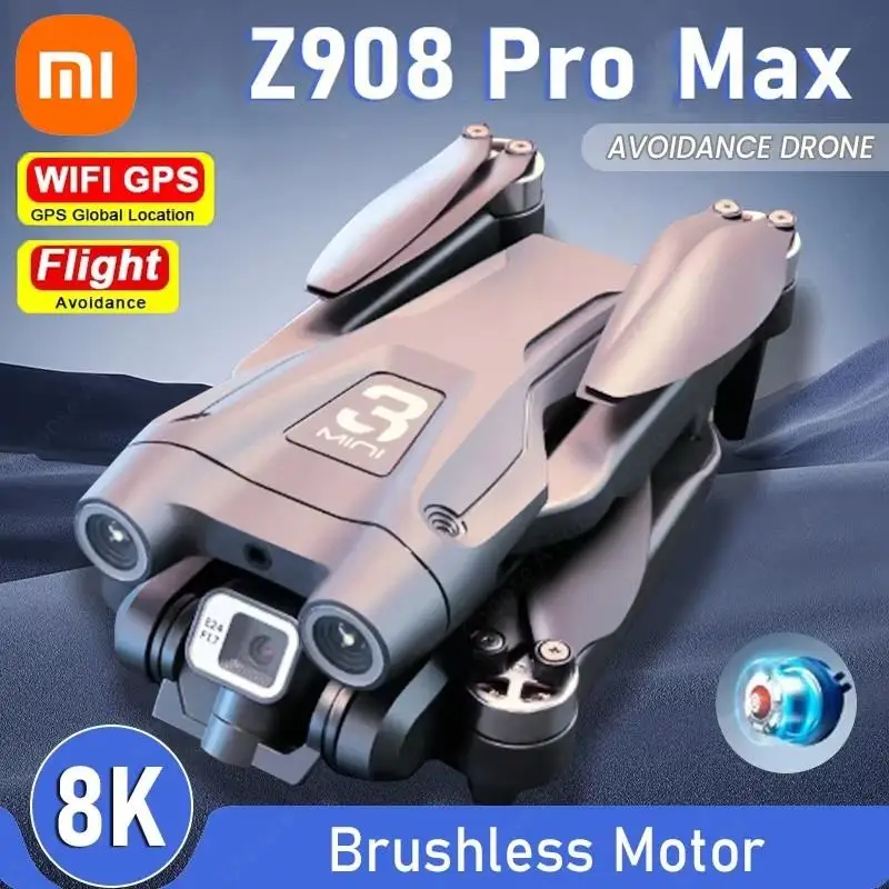 To Z908Pro MAX Drone 8K HD Dual Camera Professional Aerial Photography GPS FPV Brushless Motor Obstacle Avoidance Quadcopter