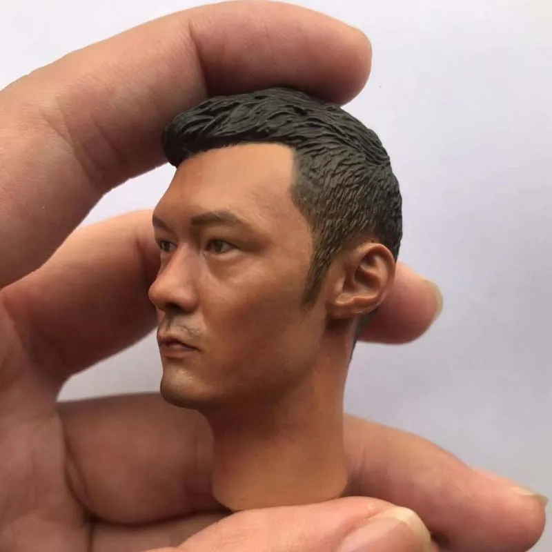 ShawnYue Head Sculpt 1/6 Scale Invisible Target Male Soldier Asian Boy Head Carving Model for 12in Action Figure Toy