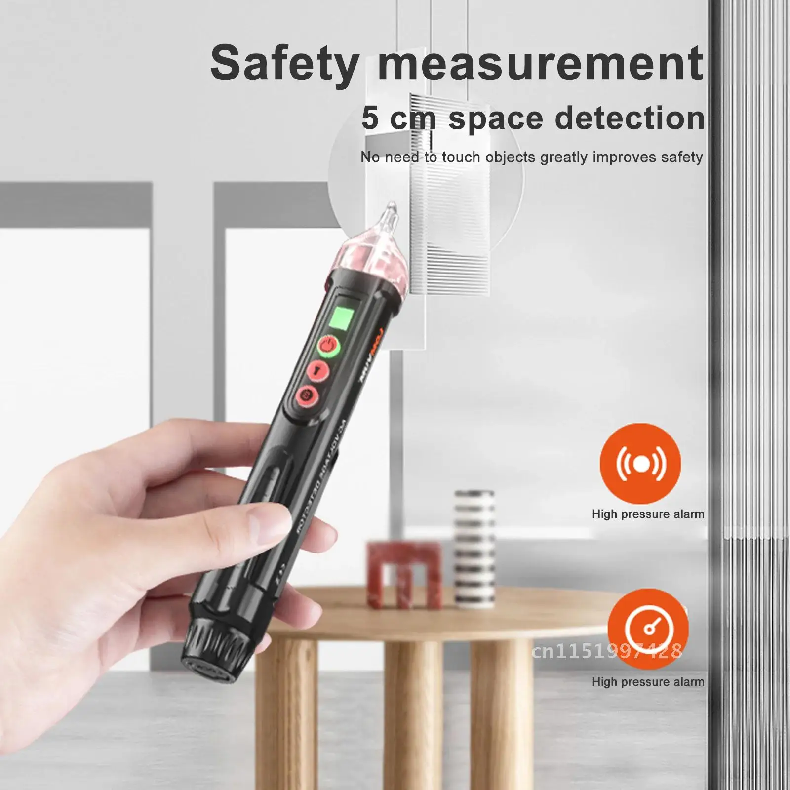 Home Portable Contactless AC Voltage Tester Circuit Breaker 12V-1000V LED Torch Buzzer Zero Fire Wire Detector Sensor Test Pen