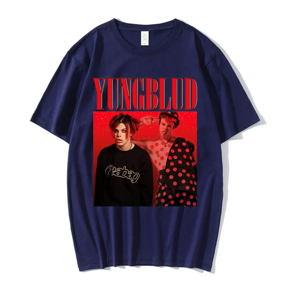 Singer Yungblud Printed Short-sleeved Men\'s Women\'s T-shirt Unisex Short-sleeved Streetwear Fashion Harajuku T-shirts Oversized