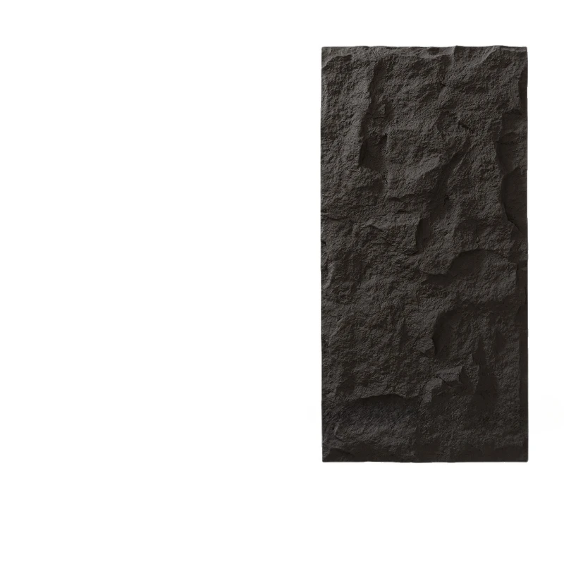 Lava rock PU stone skin background wall, imitation stone imitation large slab, volumetric rock slab, mountain rock lava panel