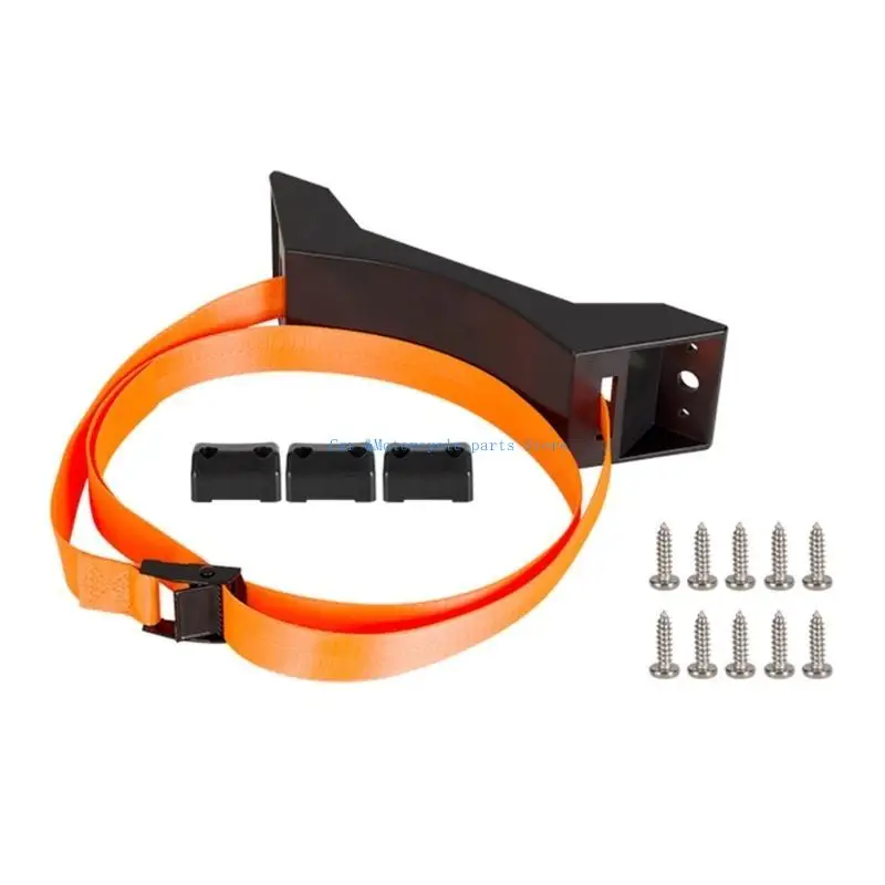 Y9UC สายไนลอนแบบปรับได้รองรับขายึดถังแก๊สสำหรับรถบ้านเคลื่อนที่ การปรับง่าย ความทนทาน การผจญภัยแคมป์ปิ้งกลางแจ้ง