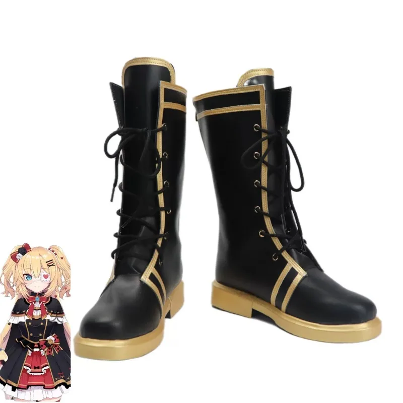 

Anime Akai Haato Cosplay Shoes Boots Elegant Cute Gothic Lolita Boots Activity Party Role Play