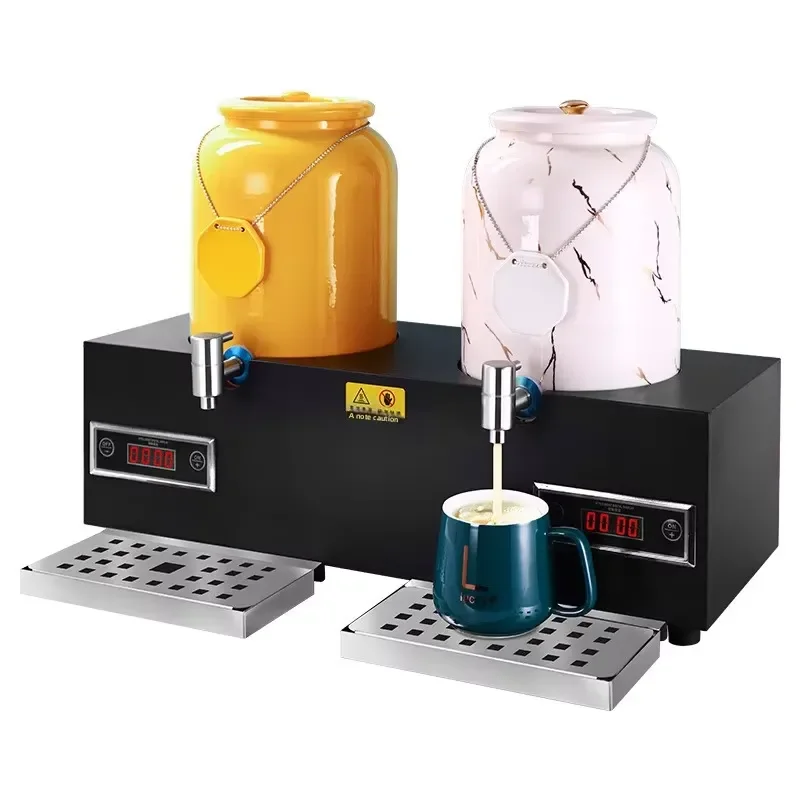 Modern Ceramic Electric Milk Tea Warmer Self Service Heating Station for Hotel Restaurant Juice Display Digital Control Unit