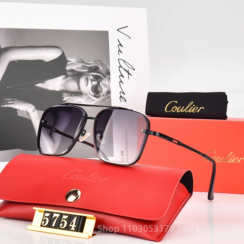 2024 New Pilot Women Sun Glasses Anti-UV Casual Vintage Square Sunglasses Fashion Luxury Brand Men Sun Eyewears UV400 image 3