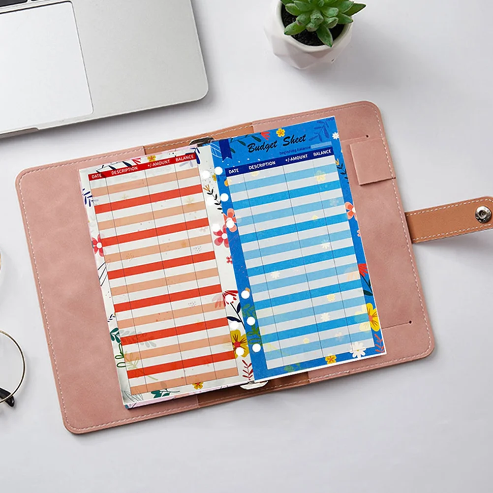

36 Sheets Consumer Card Budget Supply Planner Inserts Practical Binder for Budgeting Tools Daily Paper Money