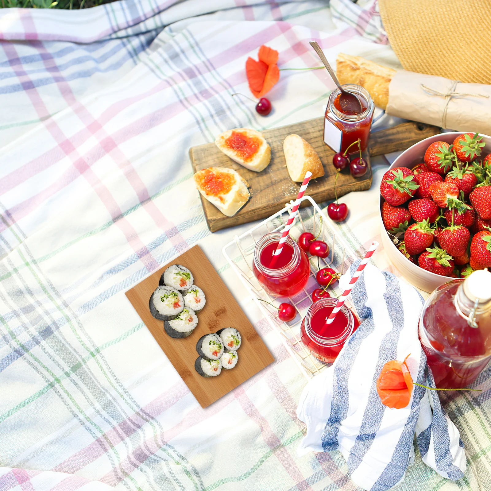 

Sushi Plate Japanese Food Dish Sashimi Serving Tray Household Restaurant Hotel Use Kitchen Barware Set